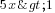 5x>1