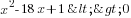 x^2-18x+1<>0