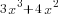 3x^3+4x^2