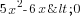 5x^2-6x<0