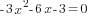 -3x^2-6x-3=0