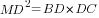 MD^2=BD*DC