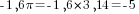 -1,6{pi}=-1,6*3,14=-5