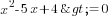x^2-5x+4>=0